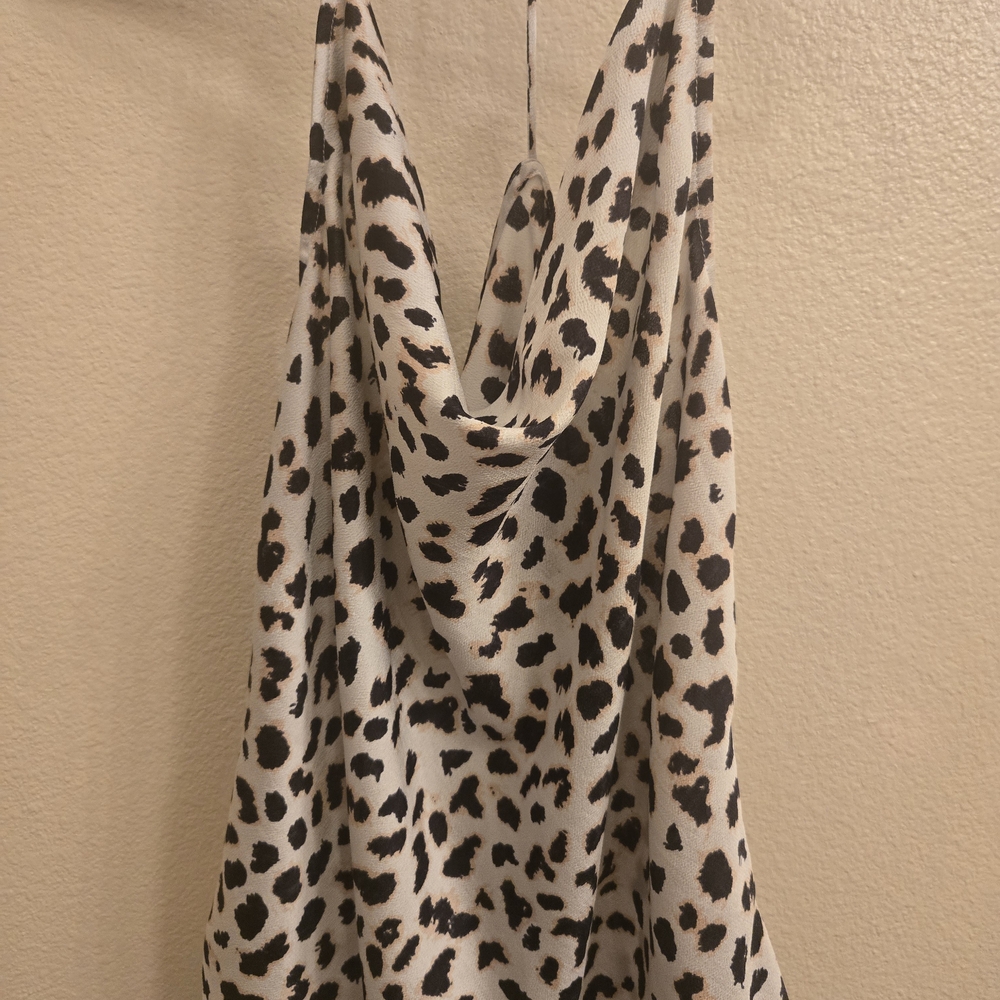 Express Animal Print Halter Top